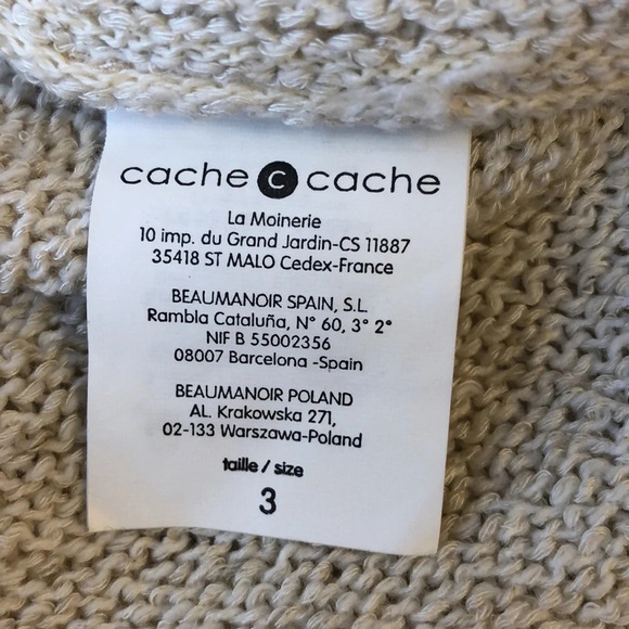 CACHE COONE Final Price 🌺 Open Waterfall Sweater Vest Wrap Cardigan - Picture 9 of 11